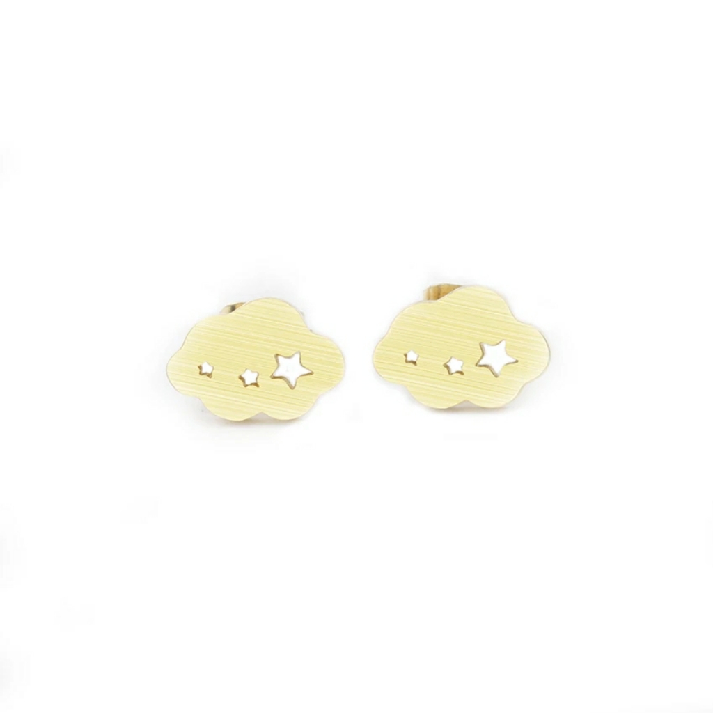 Star Cloud Stud Earrings